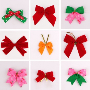 Red Plaid Chrismtas Ribbon Bow